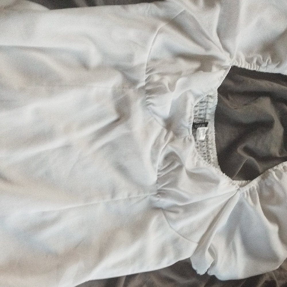 Puff Sleeve Divided Dress